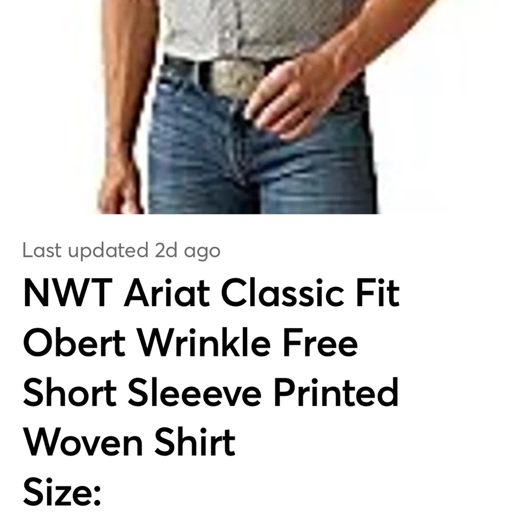 Ariat Obert Wrinkle-Free Short Sleeve Shirt